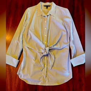 White House Black Market button down tunic size 12